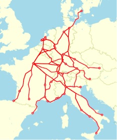TEE network railway europe