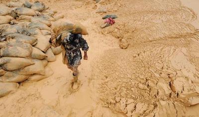 A rare earth metals mine in Jiangxi province, China. Photo: Reuters